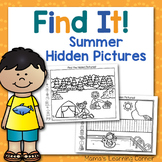 Summer Hidden Picture Worksheets