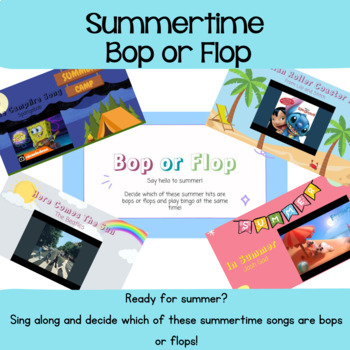 Preview of Summer Hits Bop or Flop: An End of The Year Music Game