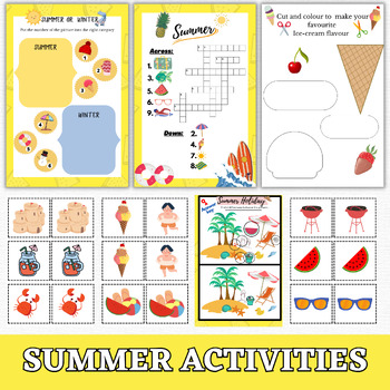 Summer Holiday Activities | end of the year summer activities for children.