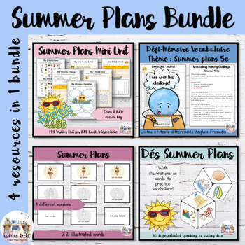 Summer Holiday Plans - ESL-EFL Bundle by Mrs Recht's Virtual Classroom