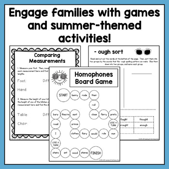 Summer Homework Packet for Rising Third Graders (who have completed 2nd