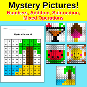 Preview of Summer Hundreds Chart Mystery Pictures - End of the Year Math Activity