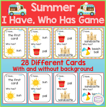 Summer I Have, Who Has Game by ZayZee's Classroom | TpT