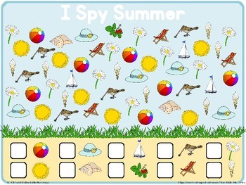 summer i spy worksheets by little blue orange tpt