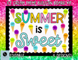 Summer Ice Cream Cone Theme Bulletin Board Kit