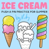 Summer Ice Cream - Push A Pin Art Activity | Fine Motor Sk