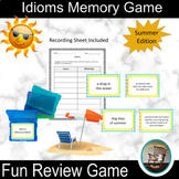 Summer Idioms Activity,  Summer Idioms Memory Match Game