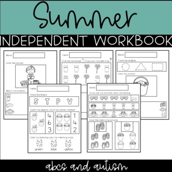 Preview of Summer Independent Morning Work ESY
