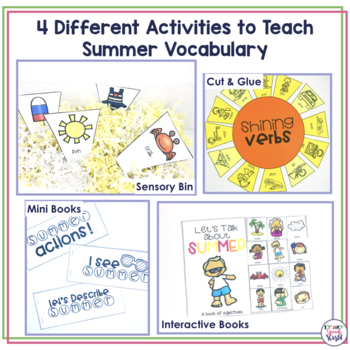 Summer Vocabulary Hands On Activities by Jenn Alcorn | TpT