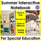 Summer Basic Concepts Core Word Interactive Notebook for S