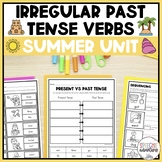 Summer Irregular Past Tense Verbs Grammar Unit for Speech 