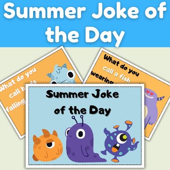 Preview of Summer Joke of the Day - Morning Meeting card