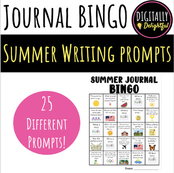 Preview of Summer Journal BINGO: Writing Prompts