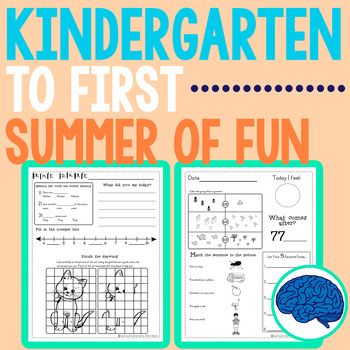 Preview of Summer Packet | Kindergarten entering Grade 1