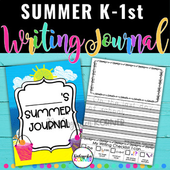 Preview of Summer Journals / End of the Year Writing Journal Prompts Kindergarten, 1st