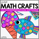 Summer June Math Crafts | Fish Sun Ocean End of Year Bulle