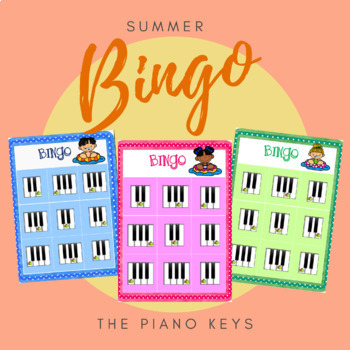 Preview of Summer Keys- Music Bingo