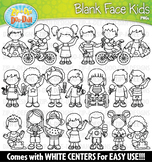 Summer Kids Blank Faces Clipart Set {Zip-A-Dee-Doo-Dah Designs}