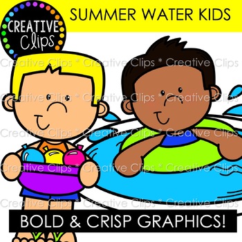 kids water fun clip art