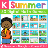 Summer Kindergarten DIGITAL Math Centers | Seesaw | Google
