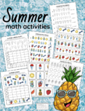 Summer PreK + Kindergarten Math Activities
