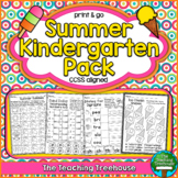 Preview of Summer Kindergarten Pack, No Prep, CCSS Aligned