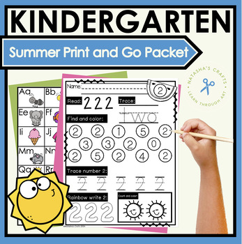 Preview of Kindergarten Ready Summer Packet