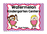 Reading and Math Centers and Games with Watermelons Theme