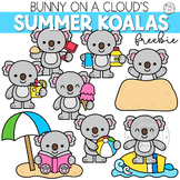 Summer Koalas Clipart by Bunny On A Cloud