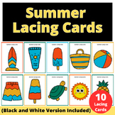 Summer Lacing Cards - Fine Motor Lacing Cards + Free Summe