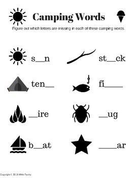 fill in missing letters worksheets teaching resources tpt