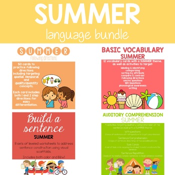 Preview of Summer Language Bundle