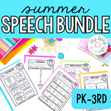Summer Language Homework Bundle for Speech Therapy