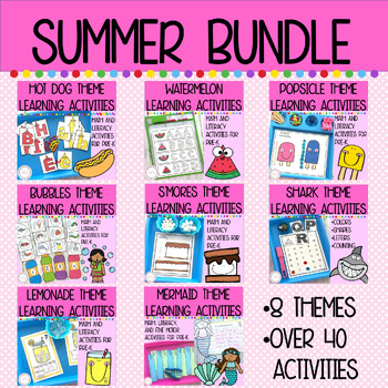 Preview of Summer / End of Year Activity Bunde for Pre-K