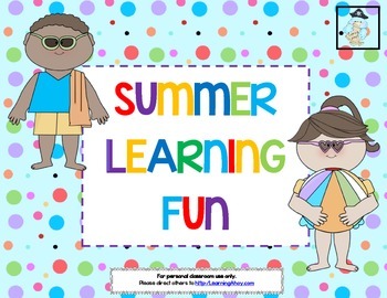 Preview of Summer Learning Fun! ~  Summer Calendar & Sight Word Activities