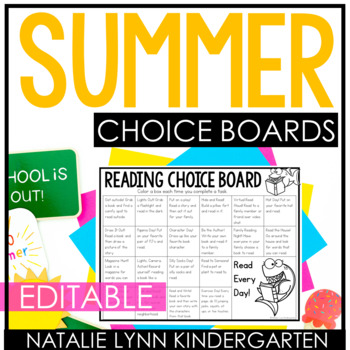 Preview of Summer Learning Mats | Summer Choice Boards | Summer Challenge