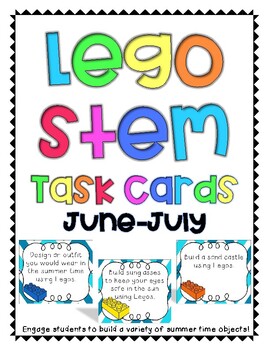 Preview of Lego Task Cards: June-July