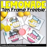 Lemonade Ten Frames FREEBIE, Lemonade Math, Summer Ten Fra
