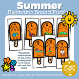 Summer Letter Sound and Letter Identification Puzzles