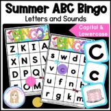 Summer Letters and Sounds Alphabet Bingo Game