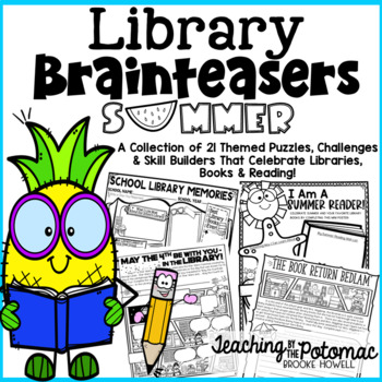 Preview of Summer Library Brainteasers - End of the Year Library Lessons
