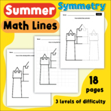 Summer Lines of Symmetry Summer Directed Drawing Math Art 