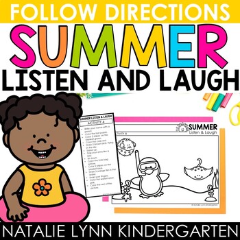 Preview of Summer Listen and Laugh® Listening + Following Directions Activities