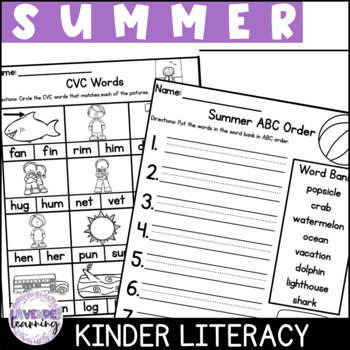 Preview of Summer Literacy Activities