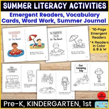 Summer Literacy Activities by Little Learner Zone | TPT