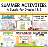 Summer Literacy Activities and Calendars Bundle - July, August