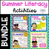 Summer Literacy Activities Bundle | Writing | Word Work | 
