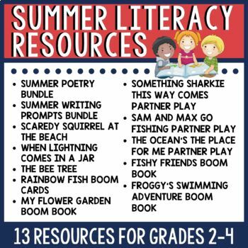 Preview of Summer Literacy Resources