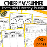 Summer Literacy and Math Worksheets For Kindergarten | May