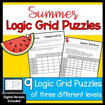 Preview of Summer Logic Puzzles